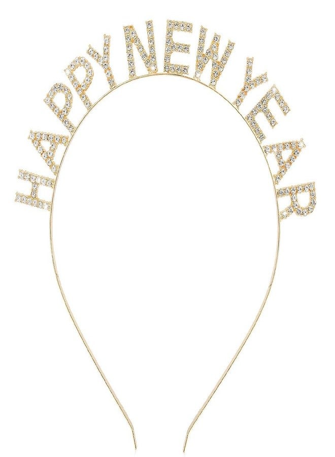 Gosuoa Happy New Year Headbands for Women, Rhinestone New Years Eve Headband, New Years Hair Accessories - Image 1